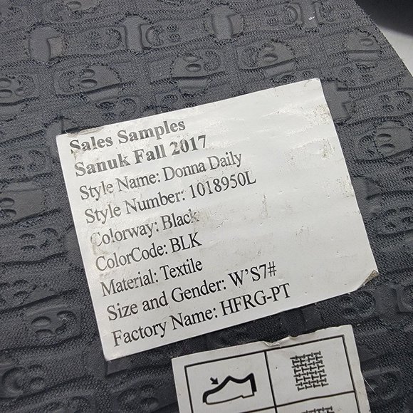 Sanuk Donna Daily Womens 7 Black Slip On Loafer Shoes Casual Walking Comfort - Picture 15 of 15